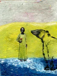 Słodka róża i niedźwiedź brunatny, 2005,